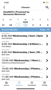 HealthFitSMH screenshot 2