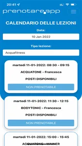 PrenotareApp screenshot 1