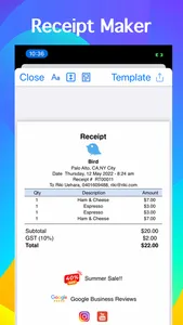 e-Receipt Maker screenshot 1