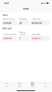 Stock Honey Calculator screenshot 2