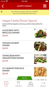 Happy Family Chinese Food screenshot 3