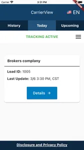 CarrierView Driver screenshot 1