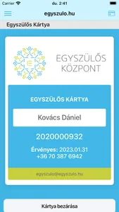 Egyszülős Központ screenshot 2