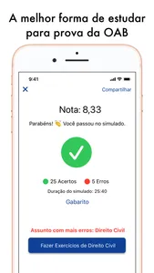 Simulados OAB - Prova e teste screenshot 4
