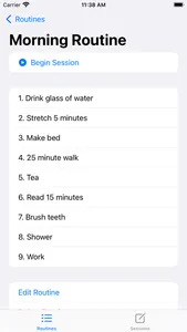 MyRoutines screenshot 1