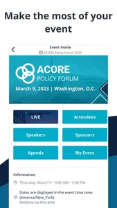 ACORE Events screenshot 1