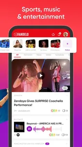 Fandelo: Sports & Music Fans screenshot 2