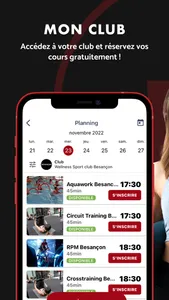 WellNess+, l’application WSC screenshot 3