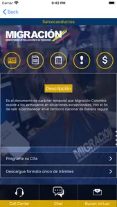 App Migración Colombia screenshot 1