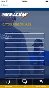 App Migración Colombia screenshot 2