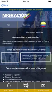 App Migración Colombia screenshot 3