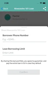 Niwezeshe - Borrow & lend P2P screenshot 7