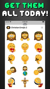 Christian Emojis 2 screenshot 1