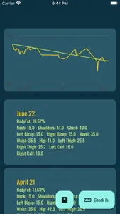 BodyTrack: Fitness Log screenshot 0