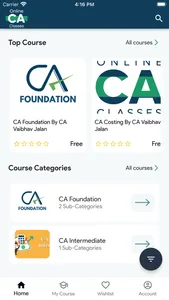 Online CA Classes Test Series screenshot 1