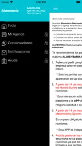Alimentaria Matchmaking screenshot 1