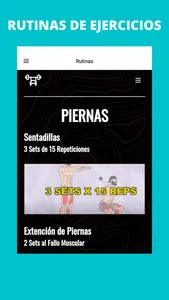 Rutinas de Entrenamiento screenshot 1