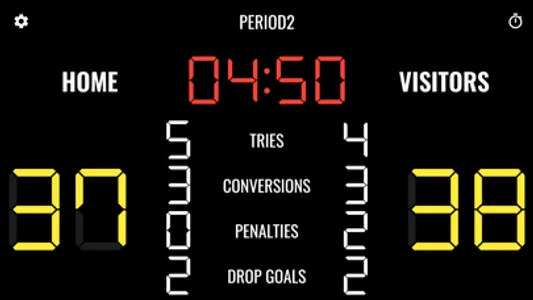 Simple Rugby Scoreboard screenshot 3