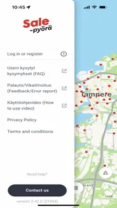 Tampereen kaupunkipyörät screenshot 2