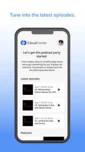 CloudCenter On-The-Go screenshot 1