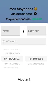 MesMoyennes screenshot 1