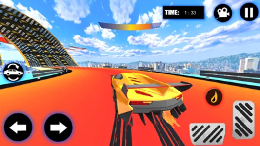 Flying Car Stunts - Car Games screenshot 0