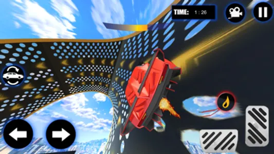 Flying Car Stunts - Car Games screenshot 1