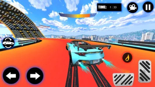 Flying Car Stunts - Car Games screenshot 2