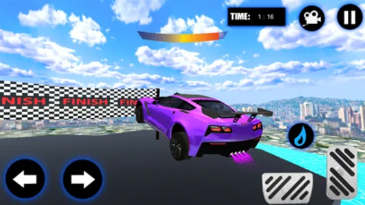 Flying Car Stunts - Car Games screenshot 3