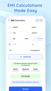 EMI calculator for all Loans screenshot 3