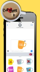 Cup of coffee stickers screenshot 1