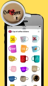 Cup of coffee stickers screenshot 2