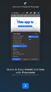 Fonts for Procreate screenshot 4
