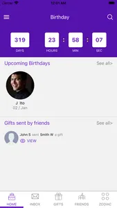 Birthday App: Friends & Gifts screenshot 2