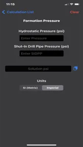 Petroleum Field Calculator screenshot 1