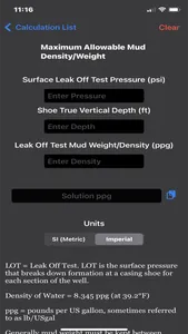 Petroleum Field Calculator screenshot 6