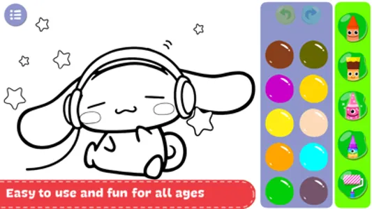 Cinnamoroll Coloring book Game screenshot 1