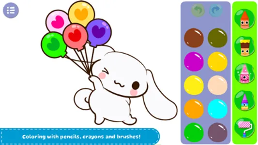 Cinnamoroll Coloring book Game screenshot 2