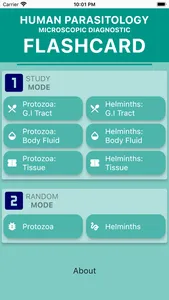 Parasitology Flashcard screenshot 2