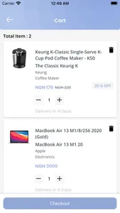 MBE E-Commerce screenshot 2