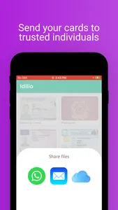 Idilio - identity card wallet screenshot 2