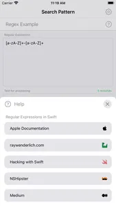 Search Pattern: Regex screenshot 4