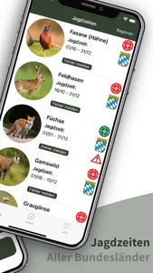 Hunting Plus - Jagdzeiten App screenshot 1