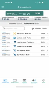 Maui FCU Credit Card screenshot 1