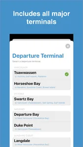 BC Ferry Times screenshot 2