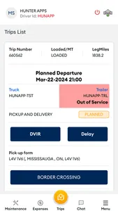 Hunter Driver App screenshot 2