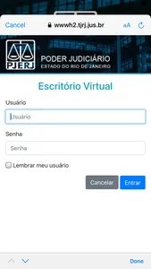 Escritório Virtual TJRJ screenshot 2