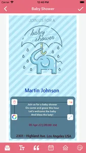 Baby Shower Invitation Card screenshot 4