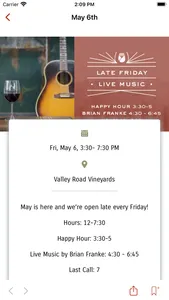 Valley Road Vineyards screenshot 1