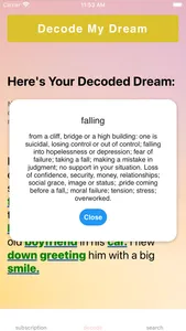 Dreams Decoder screenshot 2